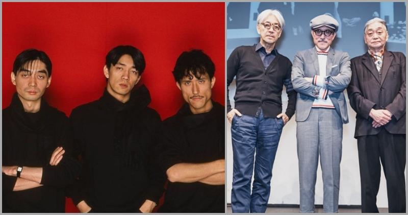 坂本龍一與高橋幸宏及細野晴臣組成電子樂團YMO，1980年掀起電子音樂風潮。（網上圖片）