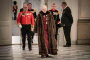 2023年1月4日，丹麥女王瑪格麗特二世出席活動。（法新社）