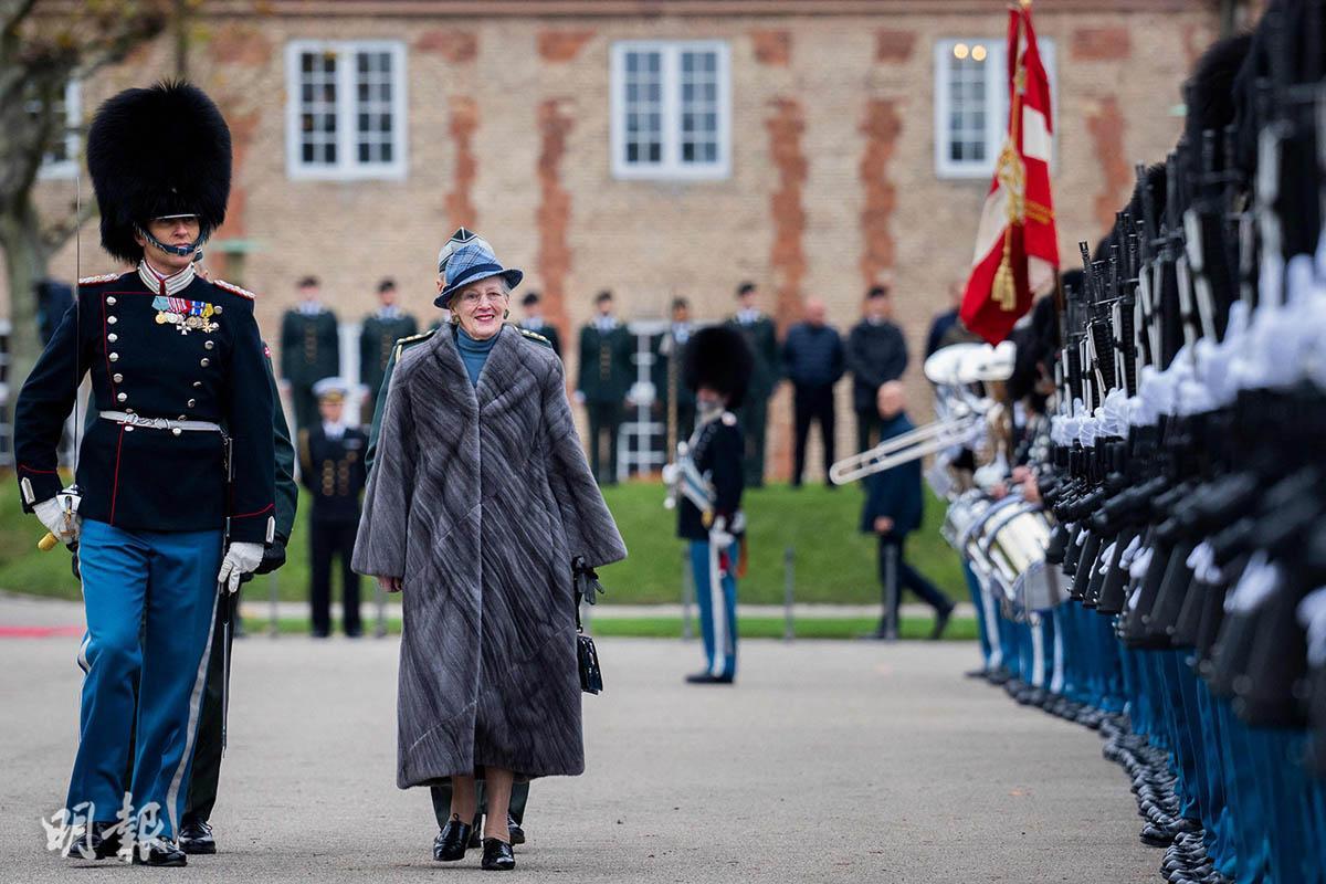 2022年11月16日，丹麥女王瑪格麗特二世出席活動。（法新社）