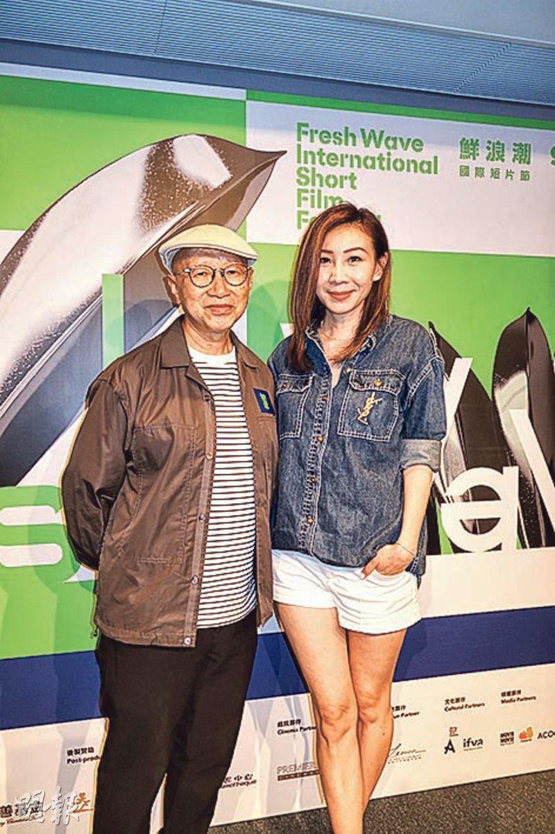 劉國昌（左）執導、區文詩（右）主演的舊作《無人駕駛》成今屆「鮮浪潮國際短片節」開幕電影。（攝影/記者：柯美）