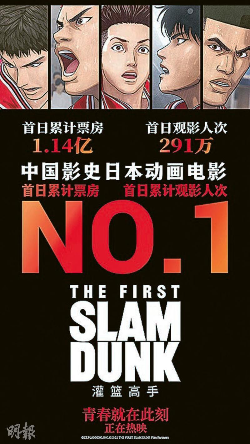 《The First Slam Dunk》內地開畫收逾億人民幣。
