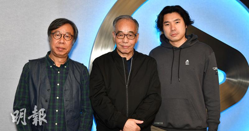 曾在TVB工作的監製梁崇勳（左起）與陳翹英及導演李浩基，合力打造ViuTV新劇《極度俏郎君》。（劉永銳攝）