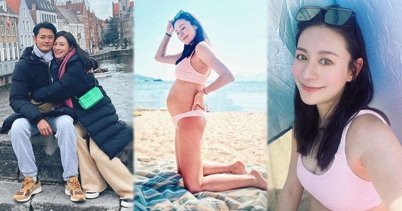 江若琳的預產期在6月，目前已懷孕32周，她坦言胎動及腰痛都明顯。（Ig圖片）