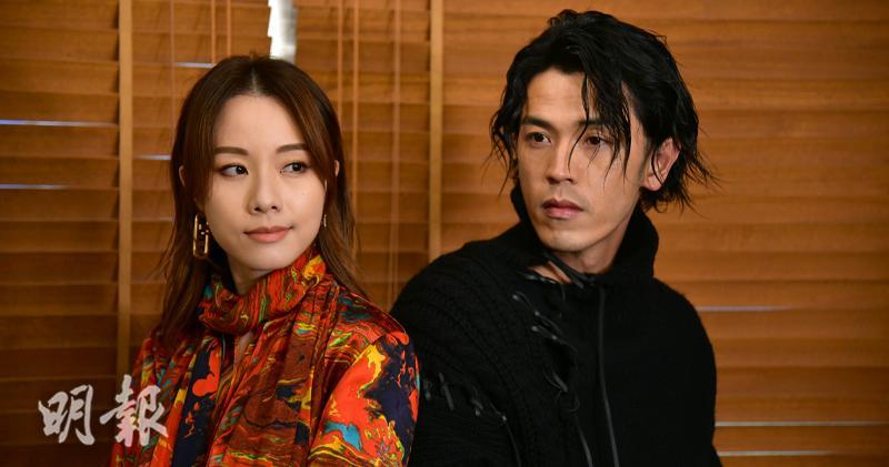 鄧麗欣、馬志威在新戲《12日》中飾演一對年輕夫婦，靠戀愛經驗投入演出。（劉永銳攝）