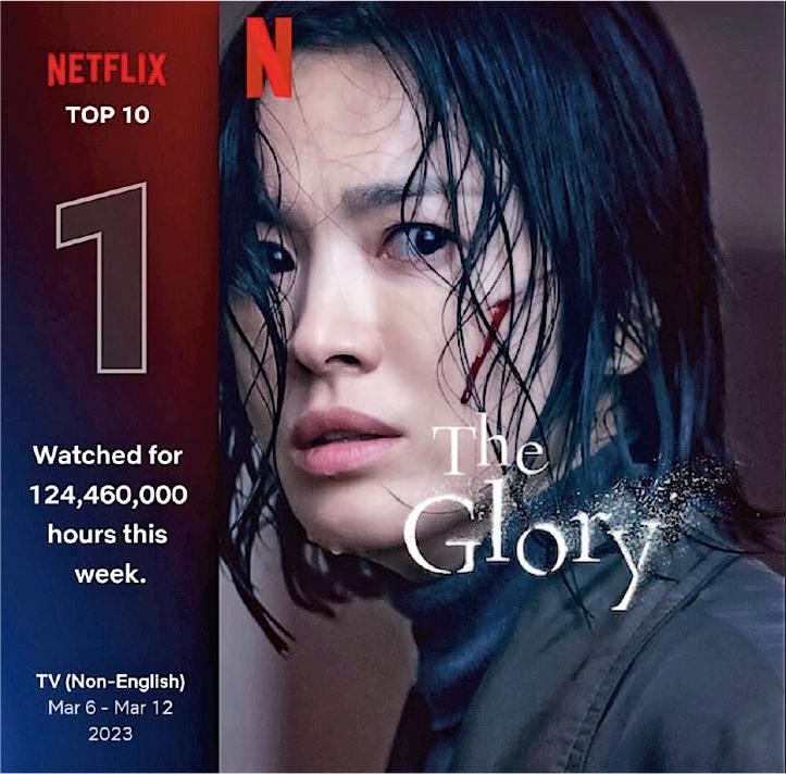 《黑暗榮耀》3月連續兩周是Netflix收看量最高的節目，在全球90多個國家幾乎雄霸榜首。（網上圖片）