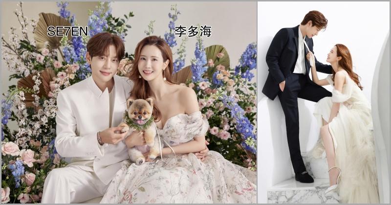 李多海與SE7EN舉行婚禮在即，韓國雜誌率先公開二人婚照炒熱氣氛。（網上圖片）