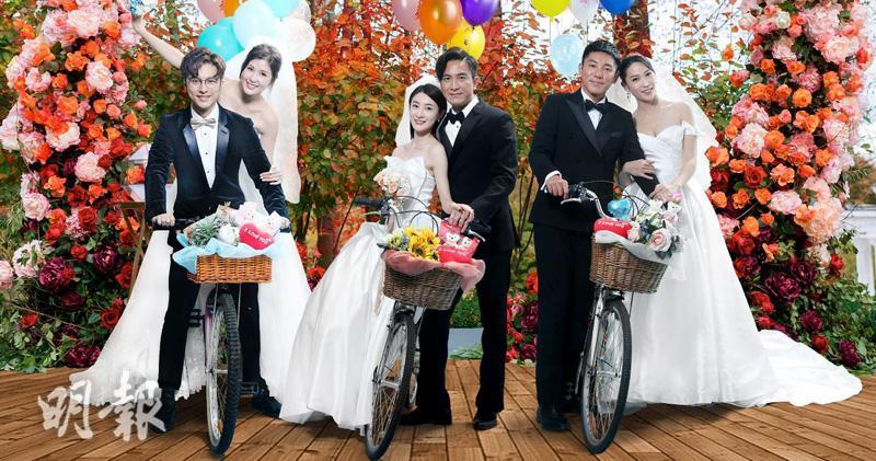 《法言人》3對主角有情人終成眷屬，齊齊舉行「單車婚禮」。（大會提供）
