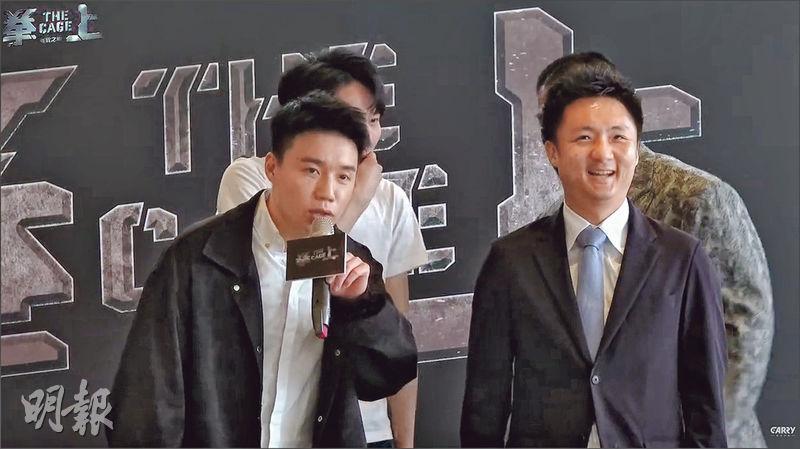 電競手Toyz（左）與鍾培生（右）結怨10年，二人昨日在記者會針鋒相對，未上擂台已有火藥味。
