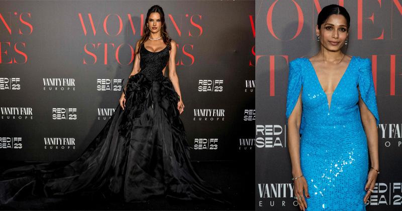 巴西模特兒Alessandra Ambrosio（左圖）與印度女星菲達萍杜（右圖）。（Getty Images）