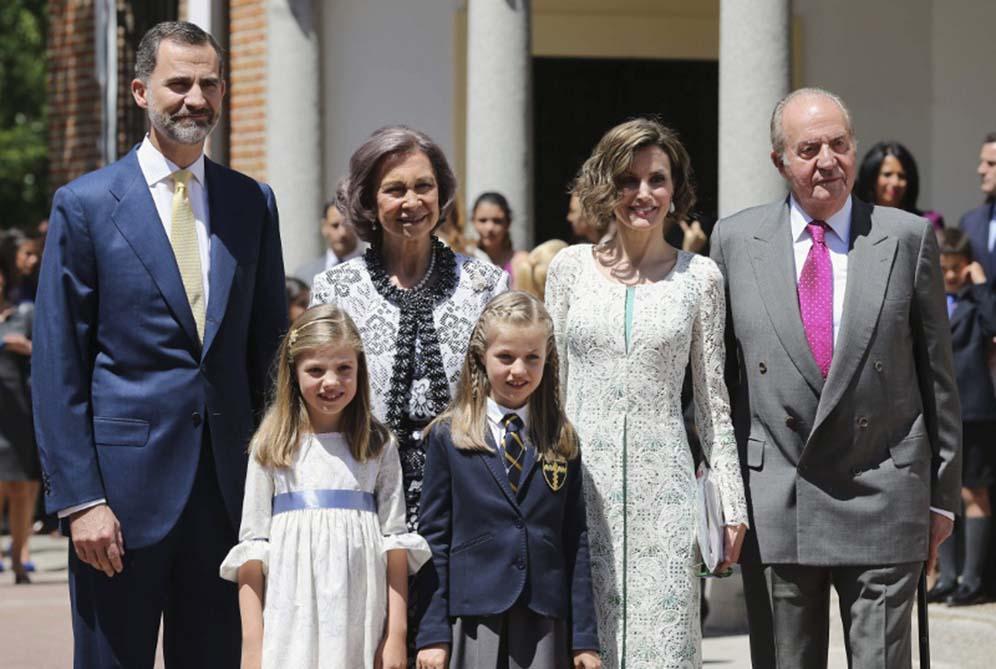 西班牙王室成員合照（Casa de S.M. el Rey網站圖片）