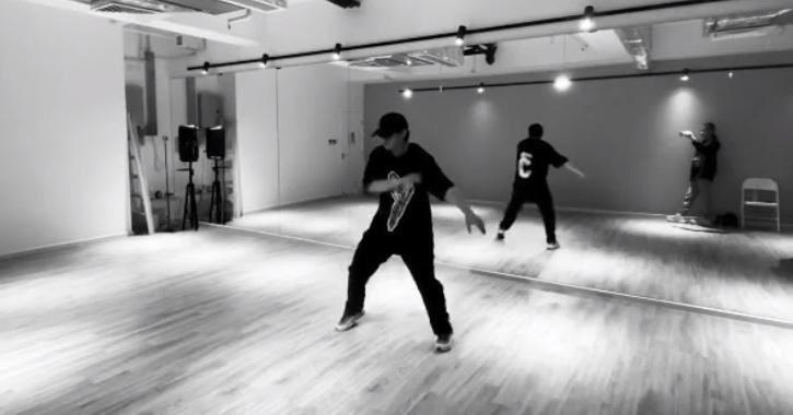 姜濤在社交平台分享他free style跳舞的片段。（姜濤Ig片段截圖）