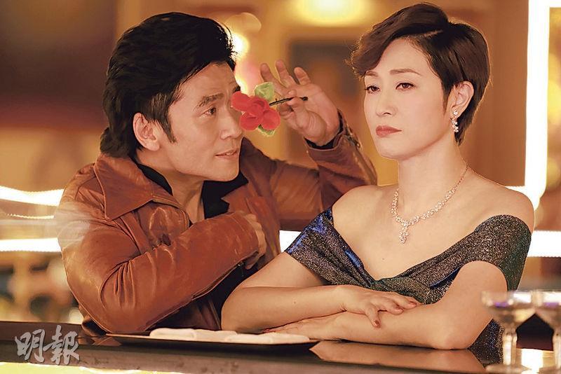 唐文龍（左）與陳法蓉在《一舞傾城》演繹一段刻骨銘心的愛情。（劇照）