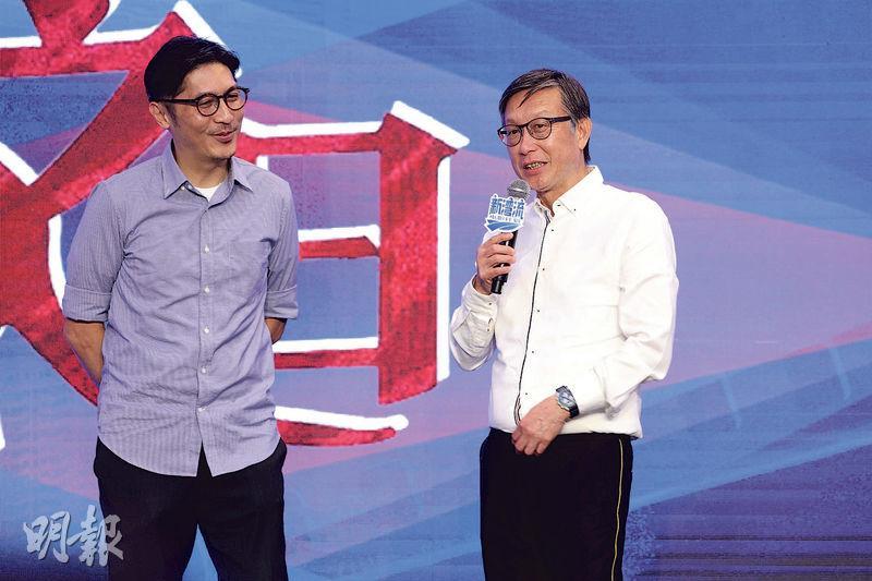 監製劉偉強（右）、李光耀（左）執導的《母難之日》講述內地單身母親到香港尋找失蹤女兒的故事。