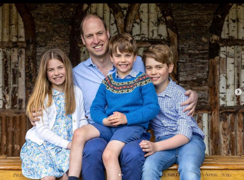 英國威爾斯親王伉儷威廉凱特Instagram，發放新照片賀父親節。（Prince and Princess of Wales Instagram圖片）