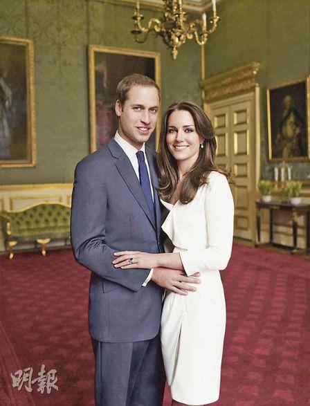 威廉王子及凱特於2011年4月結婚。（2011年資料圖片）