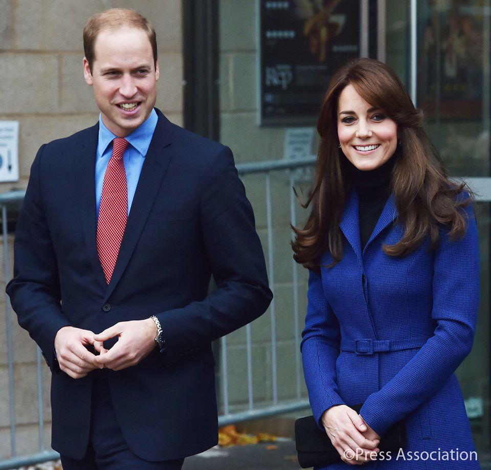 威廉王子與凱特（The Royal Family facebook/Press Association）