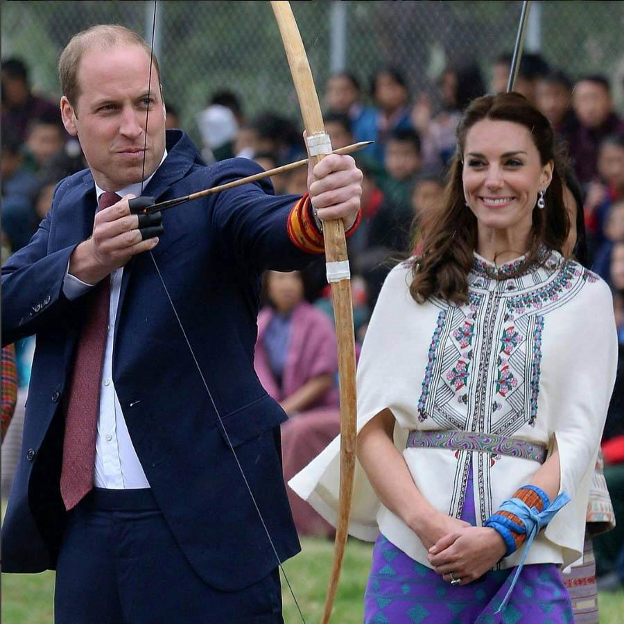 2016年，威廉王子與凱特到訪不丹。（kensingtonroyal instagram圖片）