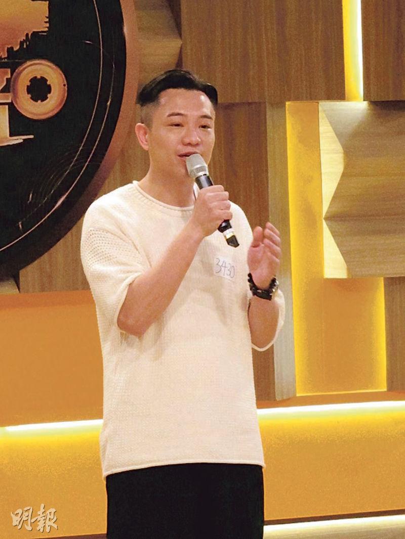 梁浩賢是2000年《TVB全球華人新秀歌唱大賽香港區選拔賽》冠軍。（攝影/記者：鍾一虹）