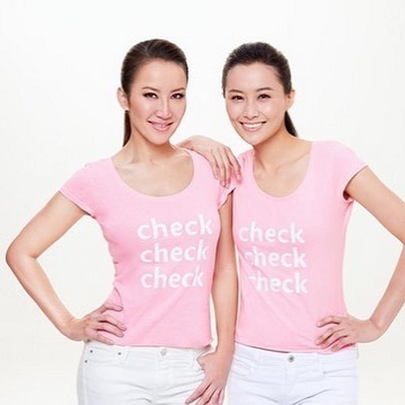 陳法拉曾於2014年與李玟一同拍攝癌症基金會的活動宣傳照。（陳法拉Ig圖片）