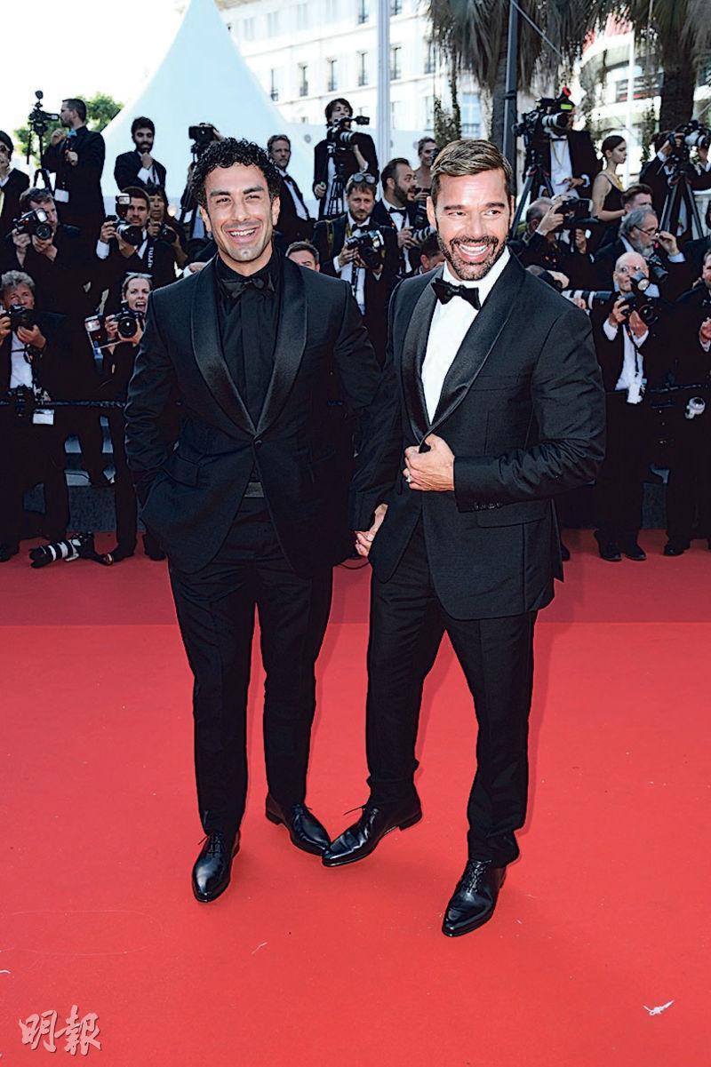 Ricky Martin（右）與伴侶Jwan Yosef（左）發聲明結束6年婚姻。