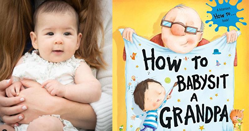 Leila（左圖）全神貫注聆聽蓋茨閲讀的圖書名叫《How to Babysit a Grandpa》。（網上圖片）