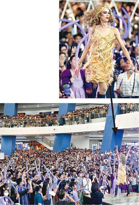 Taylor Swift未能到菲律賓開騷，當地模仿她的變裝王后Taylor Sheesh卻爆紅，在商場演出，大批觀衆擠滿現場。