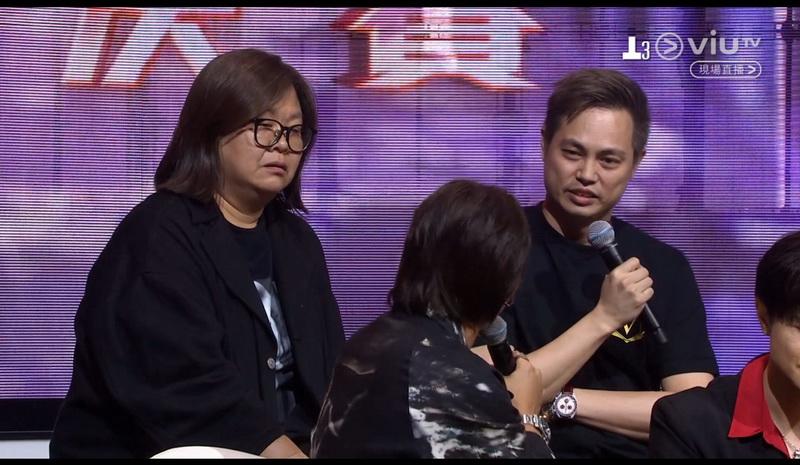 許敬麟（右）表示自己也不想再做下季《造星》的監製。（ViuTV圖片）
