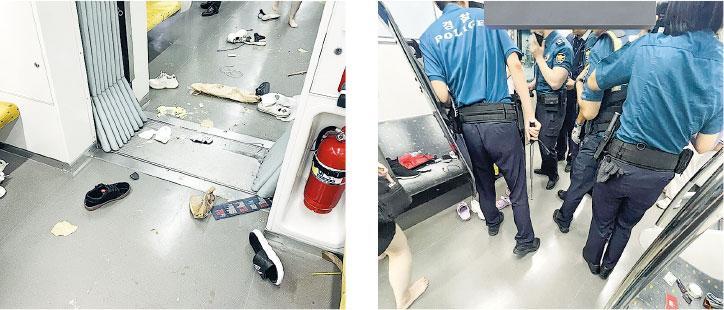 Suga歌迷被指在地鐵車廂興奮尖叫，其他乘客誤以為恐襲再現，結果爭相走避，現場一片混亂，其後有警察到場調查，不少球鞋及拖鞋遺留地上。
