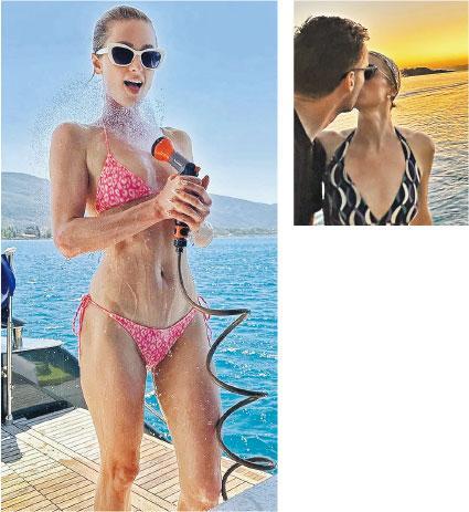 Paris Hilton在夏威夷度假近一星期，但連日來在社交網只貼出與丈夫在希臘度假的照片。