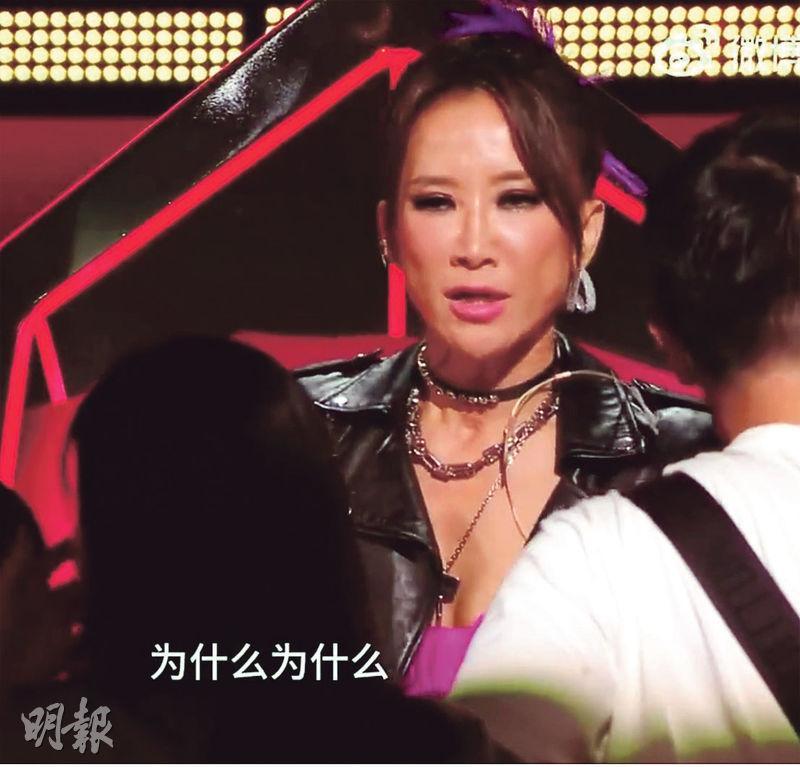 李玟去年擔任內地音樂選秀節目《中國好聲音》導師，曾聲淚俱下怒斥賽制不公平。（視頻截圖）