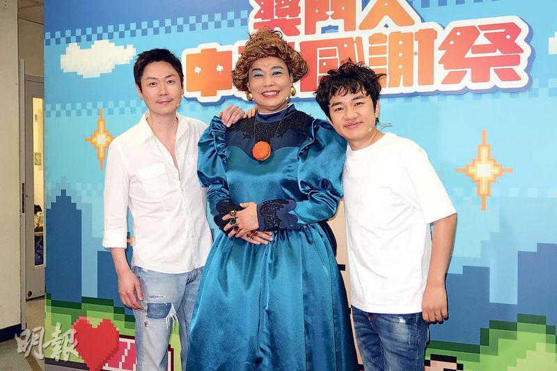 李思捷（左起）、阮兆祥和王祖藍預告今年「福祿壽」將舉行巡迴表演賀16周年。（攝影/記者：林蘊兒）