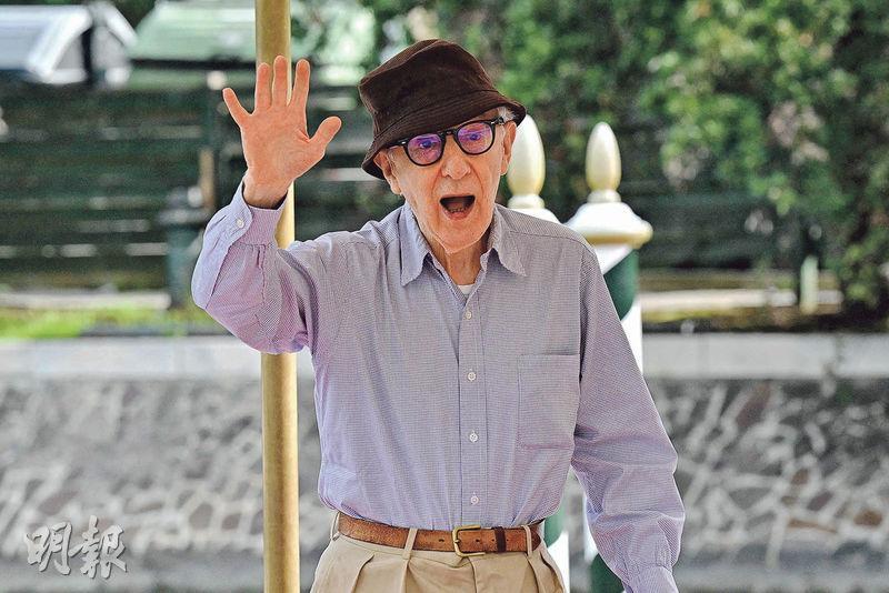 87歲活地亞倫將為執導的第50部電影在威尼斯舉行首映禮。（法新社）