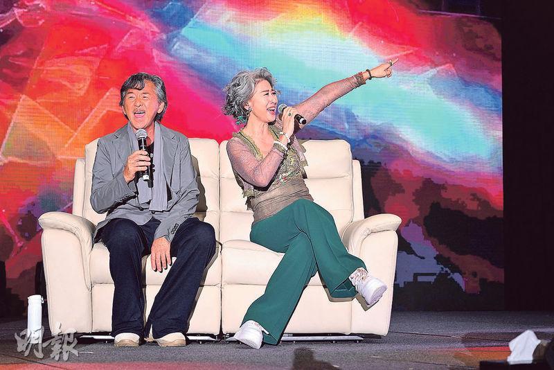 林子祥（左）與太太葉蒨文以特別嘉賓身分現身。