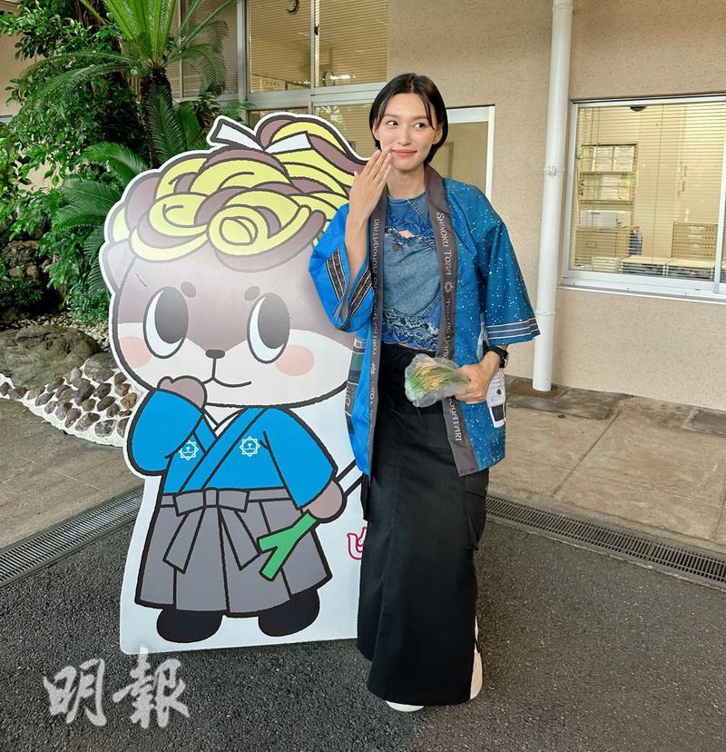 王丹妮首次到日本四國，希望日後有機會帶家人重遊此地。（大會提供）