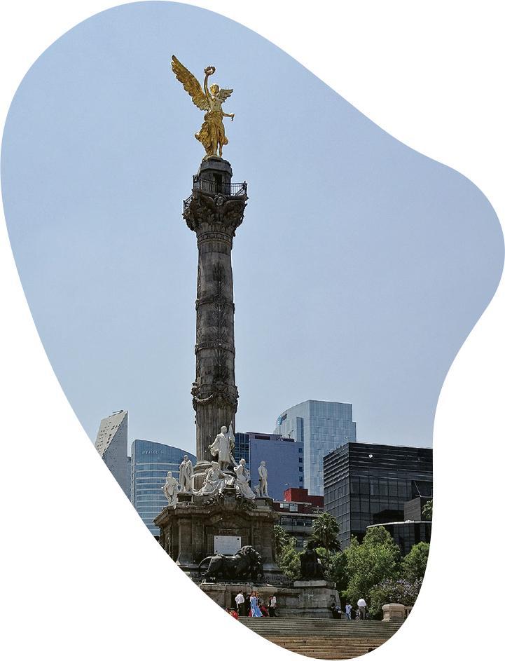 墨西哥城的著名地標獨立紀念柱。（Pastor Gerardo González攝）