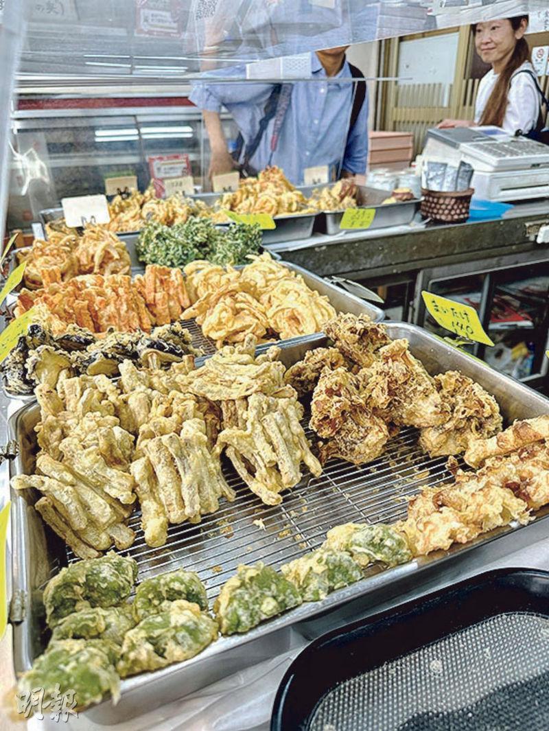 天麩羅老店--有48年歷史的天麩羅店，當中以天麩羅蔬菜餅最受歡迎。（60日圓/約3港元起）（胡慧敏攝）