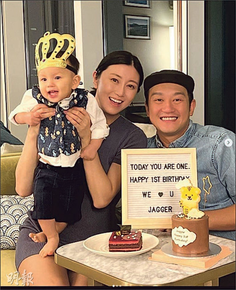 吳浩康早前與太太為兒子慶祝一歲生日。（資料圖片）