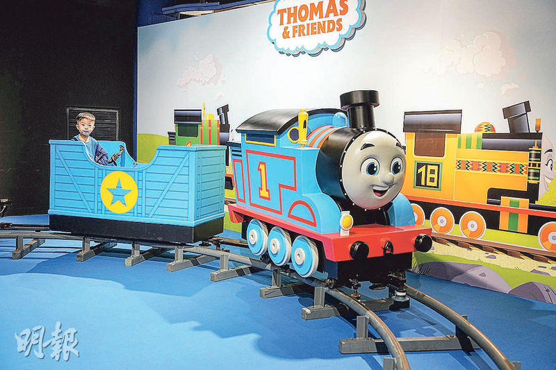 來到Thomas and Friends所在的多多島，當然少不得乘坐Thomas小火車展開冒險之旅。（賴俊傑攝）