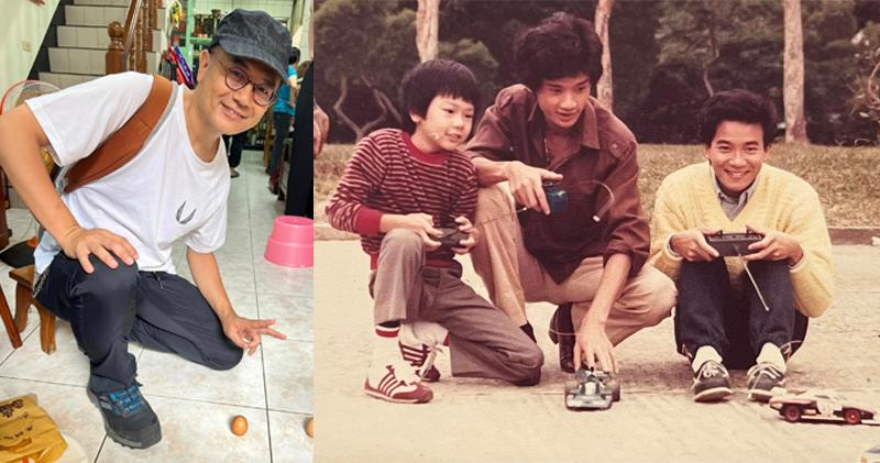 馮志豐（左圖）42年前參與TVB劇集《突破》拍攝。（馮志豐fb圖片）