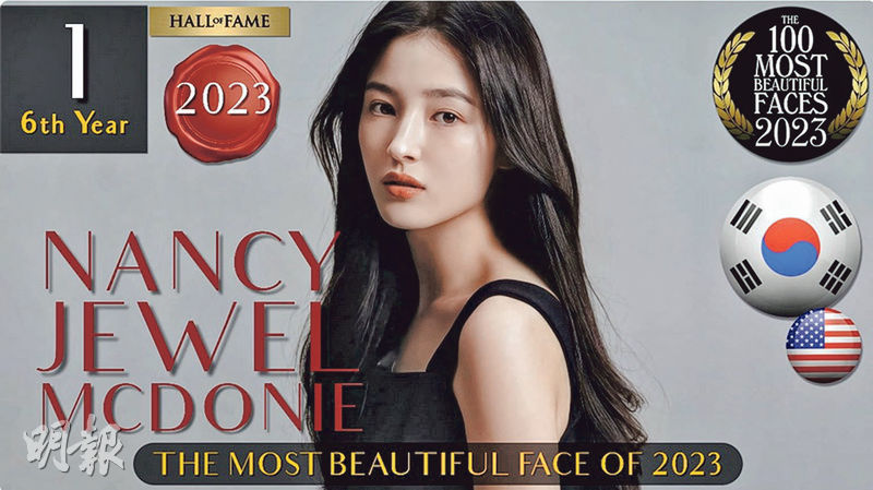 「全球百大美女」韓國女團MOMOLAND成員Nancy稱冠。