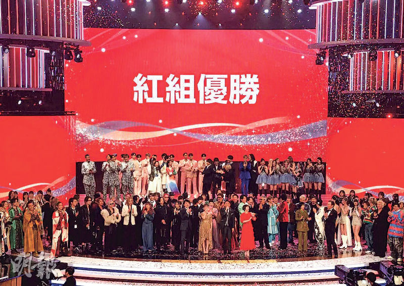 代表女歌手的紅組勝出今屆《紅白歌唱大賽》。