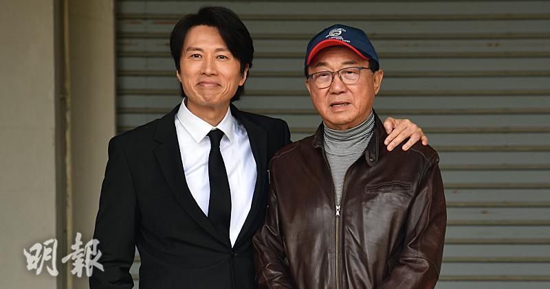 黃子華、許冠文相隔32年再合作，一同拍攝電影《破‧地獄》。（劉永銳攝）