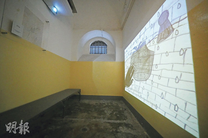 展覽獲懲教署心理組提供在囚人士畫作。（黃志東攝）