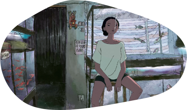 《夏夢迴》的女主角是個厭世少女，她在金魚街一間水族館當店員，感覺每天生活苦悶無奇。（受訪者提供）