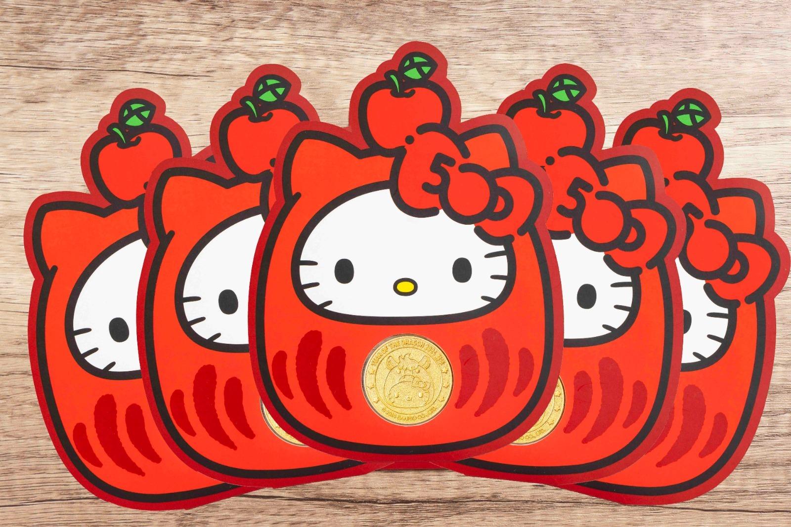 海港城推出限量版Hello Kitty十二生肖紀念金幣，除了限量珍藏套裝外，亦有單枚發售（圖），單枚售價50港元。（圖片由相關機構提供）