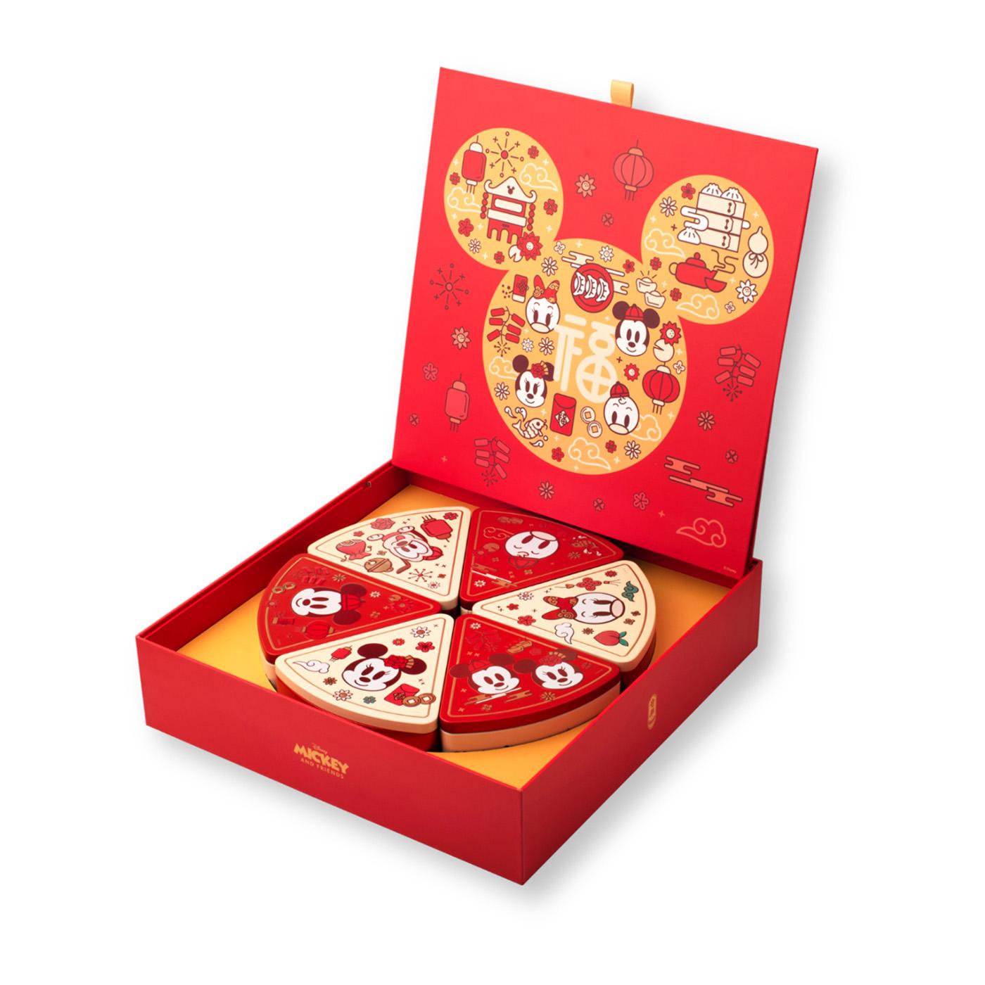 奇華餅家迪士尼米奇與好友系列賀年糖果禮盒（一套6罐）$338。（圖片由相關機構提供）