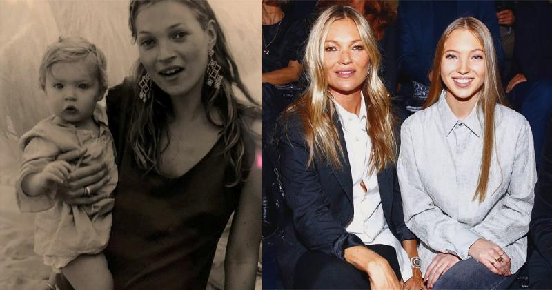 姬摩絲女兒Lila入行當model，在母親50歲生日當天，公開小時候的母女合照。（網上圖片）
