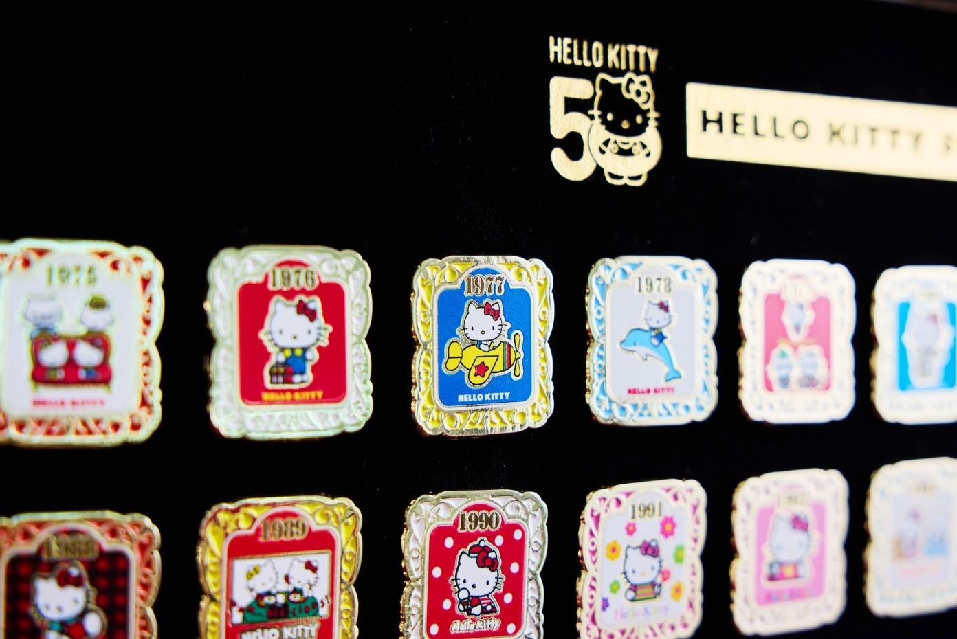 Hello Kitty 50周年襟章紀念套裝（圖片由相關機構提供）