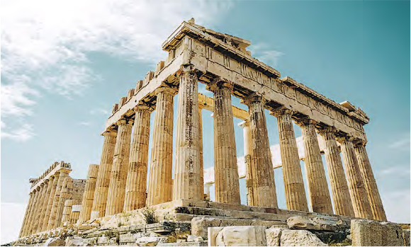 衛城遺址--名列聯合國教科文組織世界遺產，可追溯至西元前448年。旁邊的雅典衛城博物館，收藏了超過4250件物品和手工藝品，自衛城遺址的岩石中出土而得。（網上圖片）地址：Athens, 10558, Greece