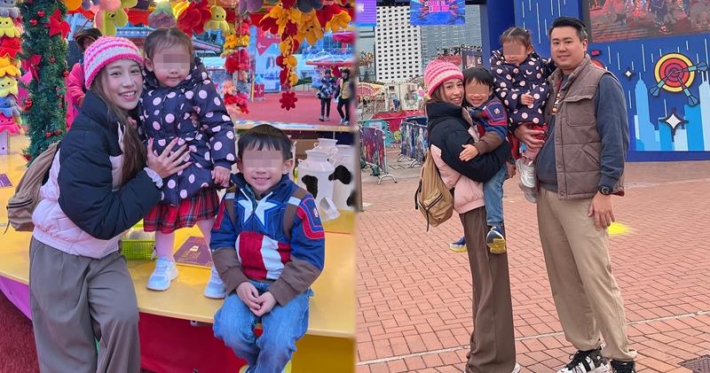 曹敏寶和老公及一對仔女去了嘉年華遊玩，相當開心。（Ig圖片）